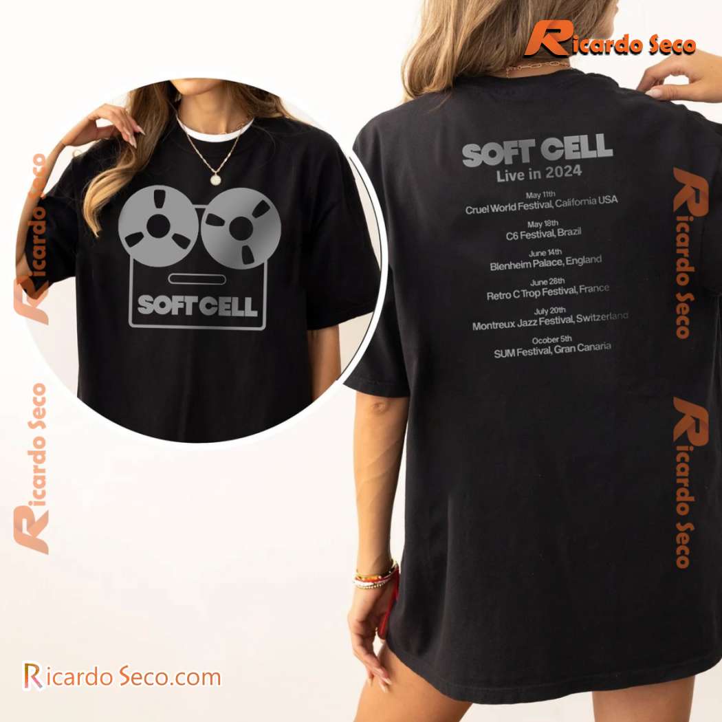 Soft Cell Live In 2024 World Tour Graphic Classic Men Shirt 4Ll2W7J