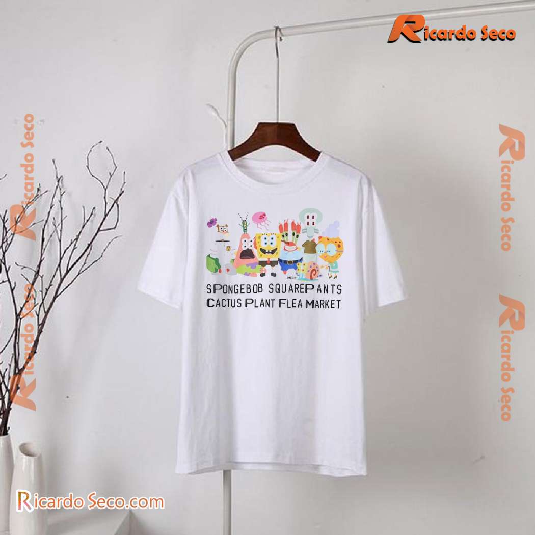 Spongebob Squarepants Cactus Plant Flea Market Unisex Sweater-a 3YMFUwj