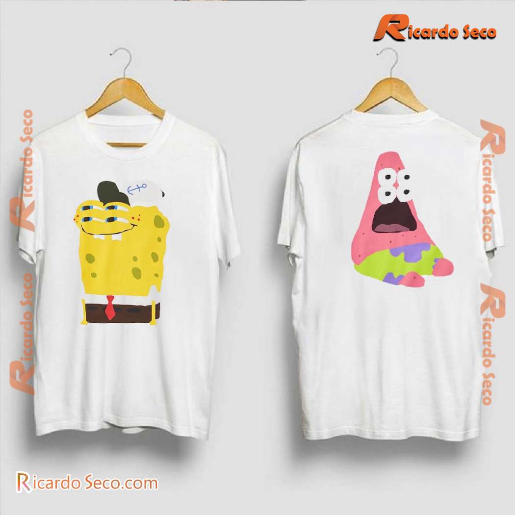 Spongebob Squarepants Cactus Plant Flea Market Ut Two Sides T-shirt 1D7LNvx