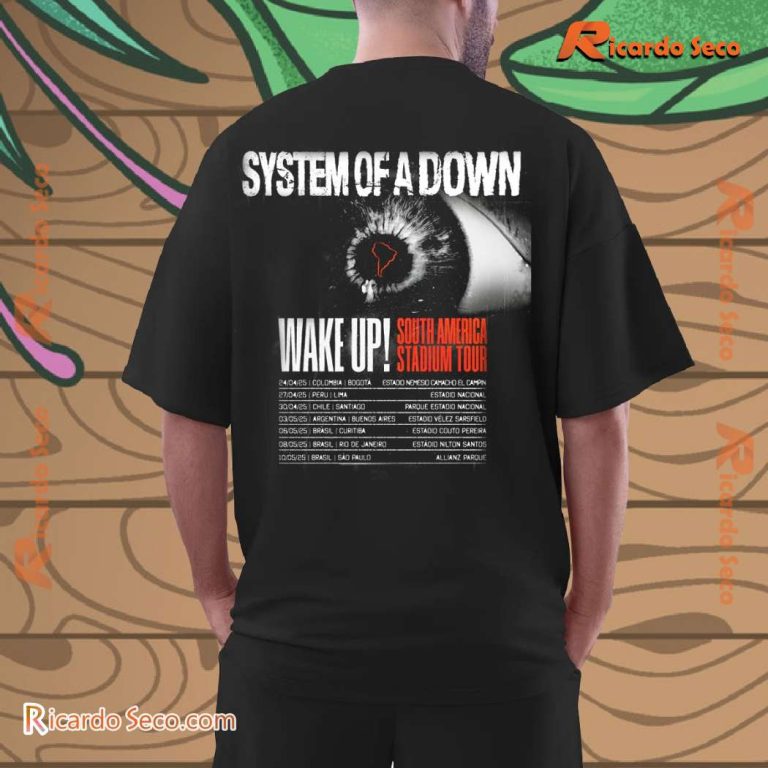 System Of A Down Wake Up South American Stadium Tour 2025 Graphic Classic Men Shirt-c cbsvGVt