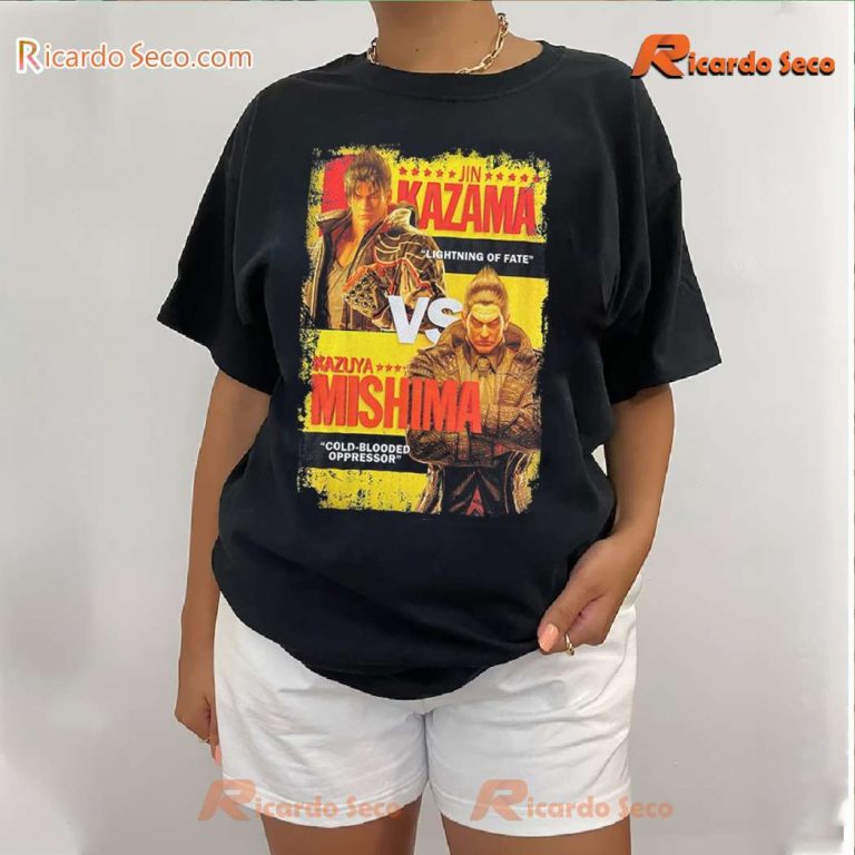 Tekken 8 Jin Kazama X Kazuya Mishima Graphic Classic Men Shirt-a LwGSJKO