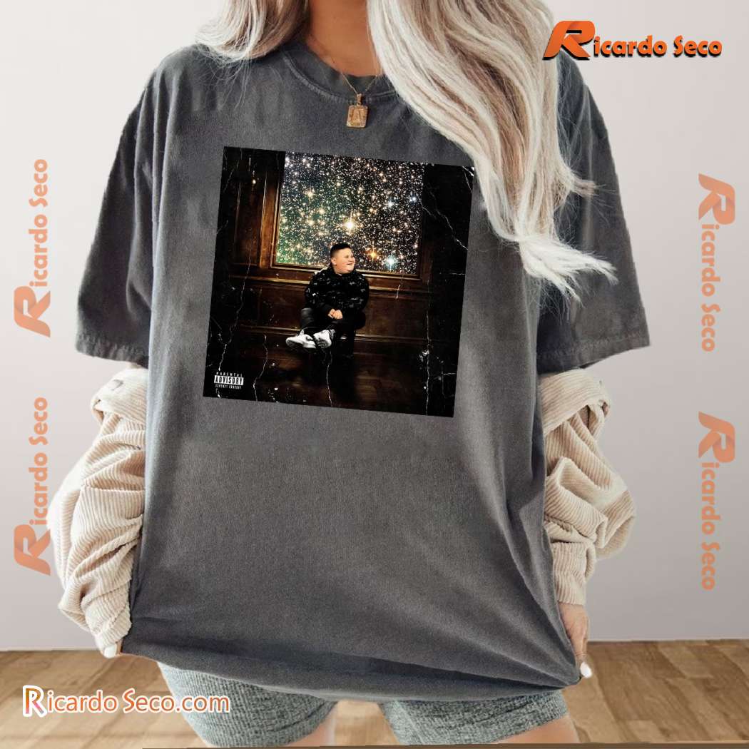 The Rizzler X Kid Cudi Man On The Moon II Cover Graphic T-shirt-b rQXTYIy