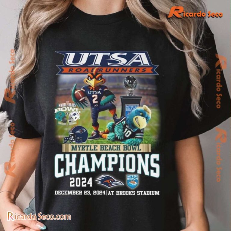 UTSA Roadrunners Myrtle Beach Bowl Champions 2024 Graphic Classic T-shirt-a ilFmsOq