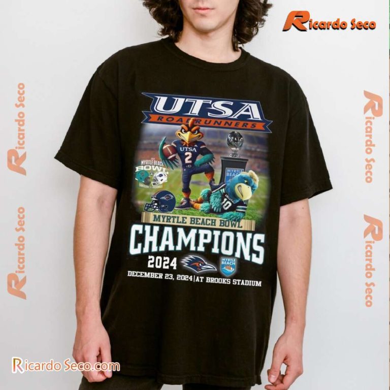 UTSA Roadrunners Myrtle Beach Bowl Champions 2024 Graphic Classic T-shirt-b nA8iv90