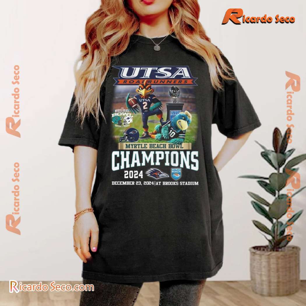 UTSA Roadrunners Myrtle Beach Bowl Champions 2024 Graphic Classic T-shirt 5gsIJWq