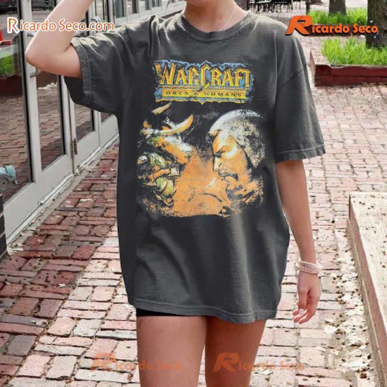 Warcraft Orcs And Humans Graphic Classic Men Shirt T70uo2O