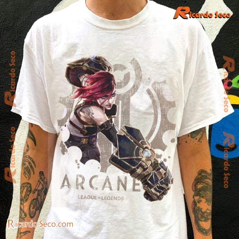 Arcane League Of Legends Violet Fat Hands Natural Classic Men Shirt-b Hi5q4En