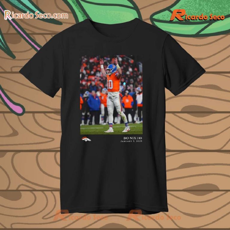 Bo Nix Denver Broncos NFL Flash Features Week 18 Unisex T-shirt-b xOcigGY