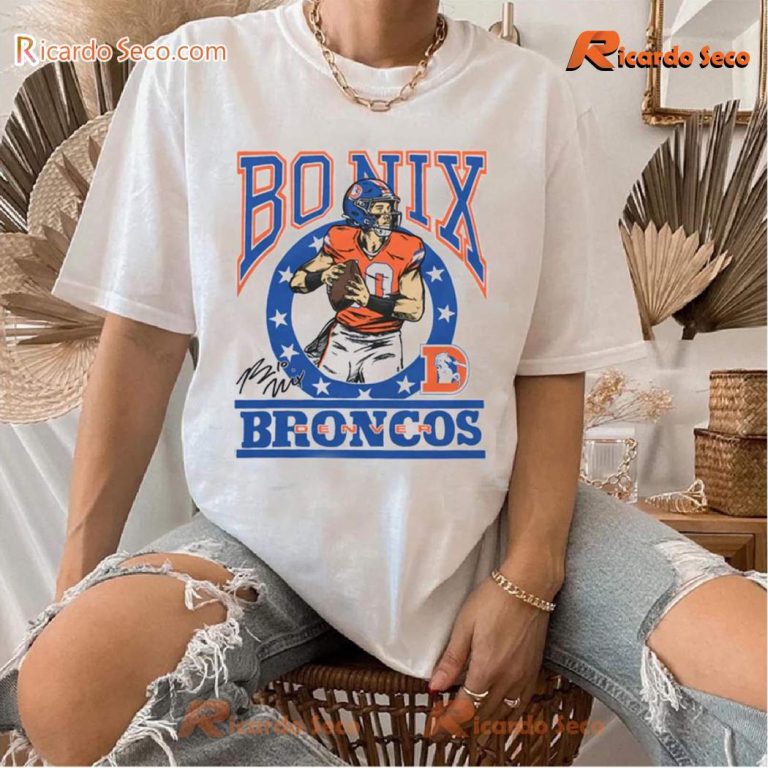 Bo Nix Denver Broncos Signature Unisex T-shirt-a 1f7pT4P