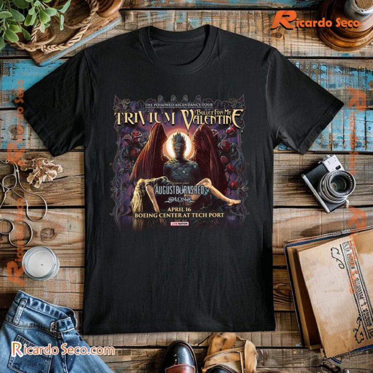 Bullet For My Valentine & Trivium The Poisoned Ascendancy Tour T-shirt-b zcVpwSP