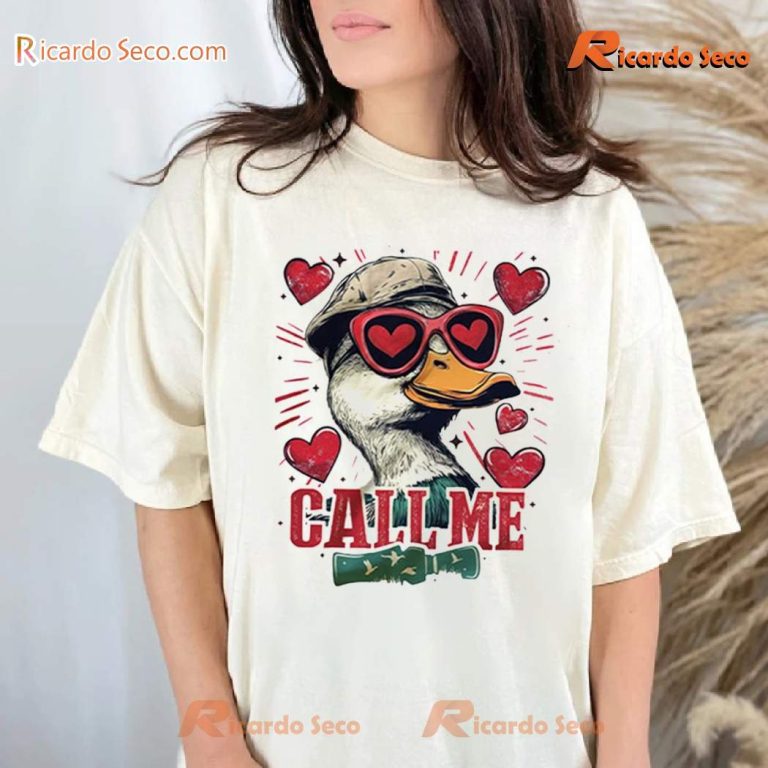 Call Me Valentine Mallard Duck Classic Men Shirt-b pYb0yLF