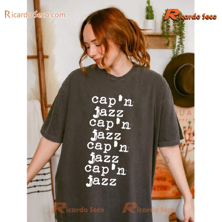 Cap'n Jazz Typewriter Gift For Fan Classic Men Shirt-b KkQtNFc