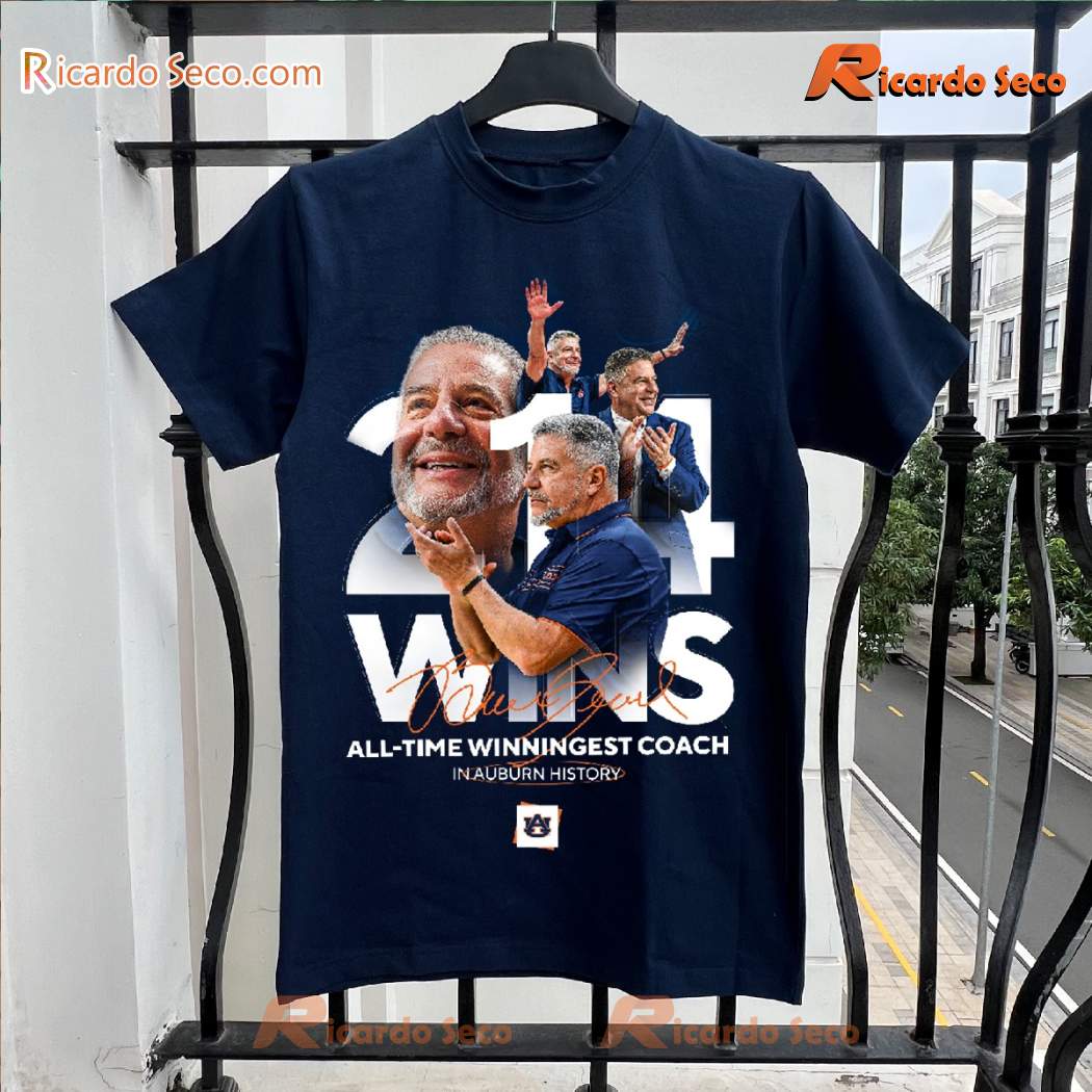 Coach Pearl Auburn Tigers 214 wins in 11 years Unisex T-shirt-b bQFPqLg