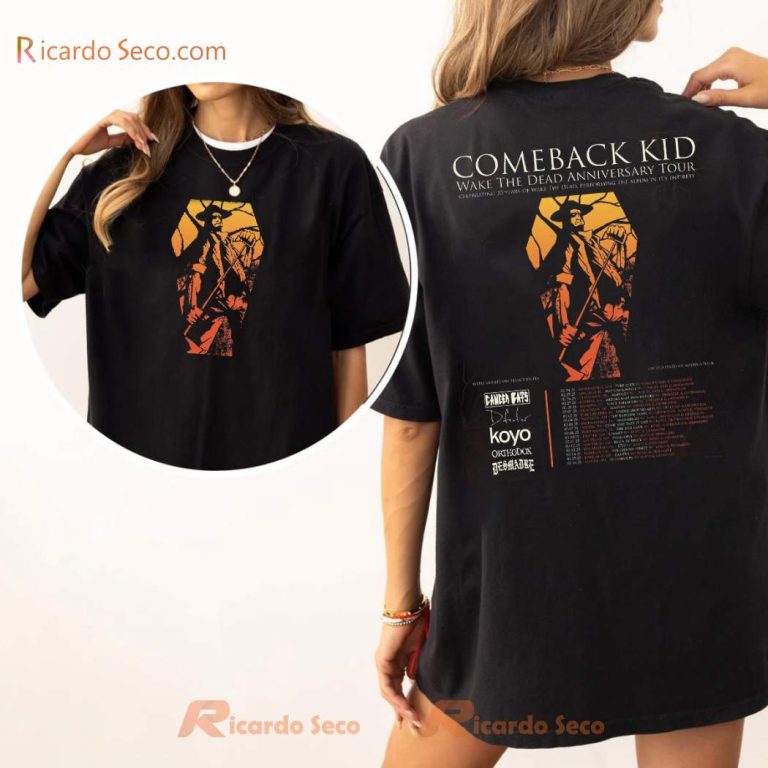 Comeback Kid Wake The Dead Anniversary Tour Classic Men Shirt uq4IxO7