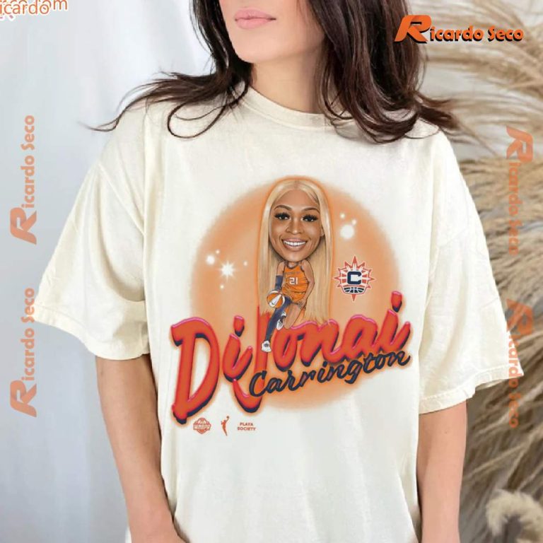 Dijonai Carrington Connecticut Sun Wnba Classic Men Shirt-b t3iIDr4