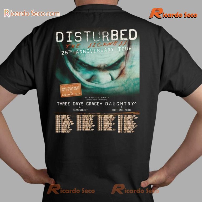 Disturbed The Sickness 25th Anniversary Classic Men Shirt-b S4Bbefz