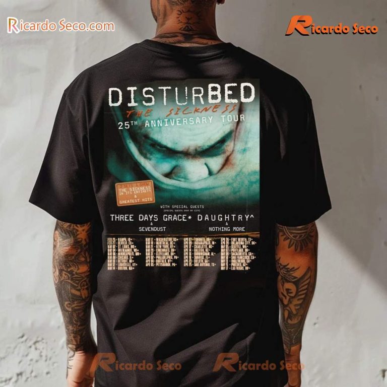 Disturbed The Sickness 25th Anniversary Classic Men Shirt-c TpxiVzj