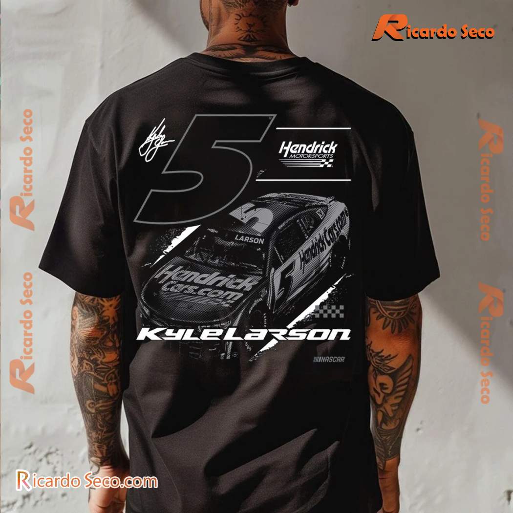 Hendrick Motorsports Kyle Larson #5 Tonal Graphic Classic Men Shirt-c B8KCpOe