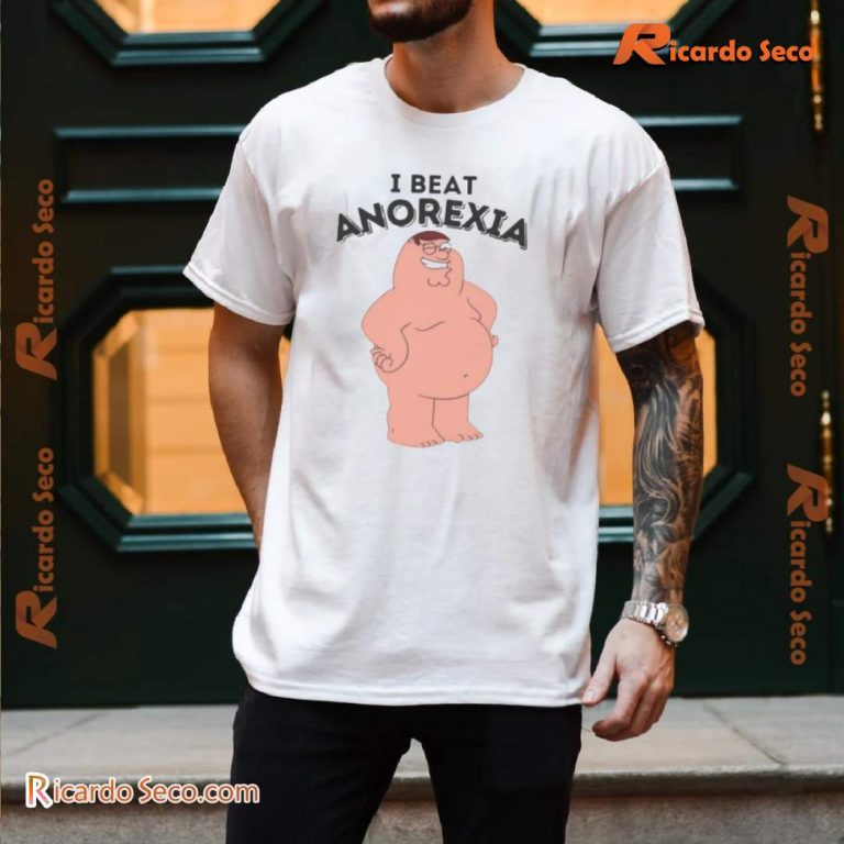 I Beat Anorexia Graphic Classic Men Shirt-b RBN1GEd