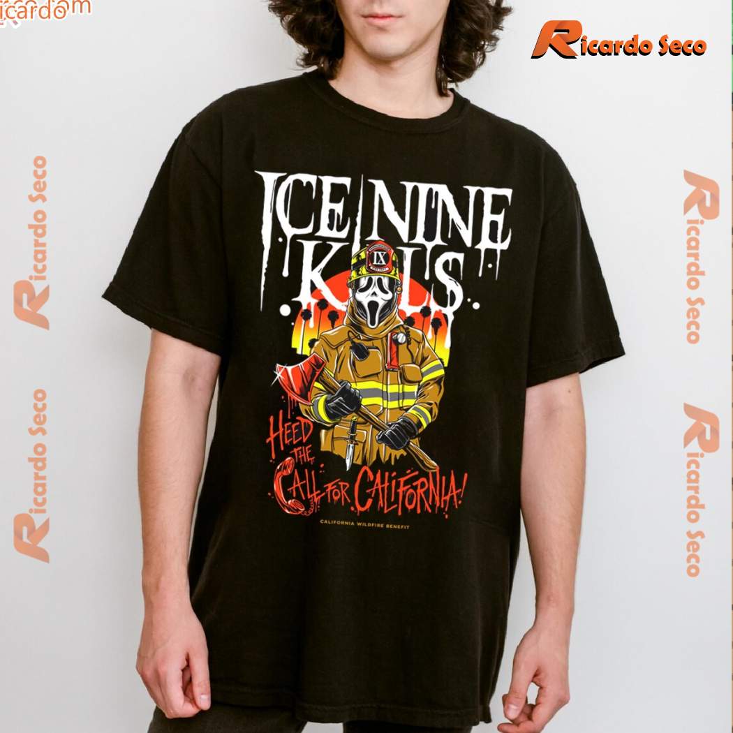 Ice Nine Kills Heed The Call For California Classic Men Shirt u4go6wz