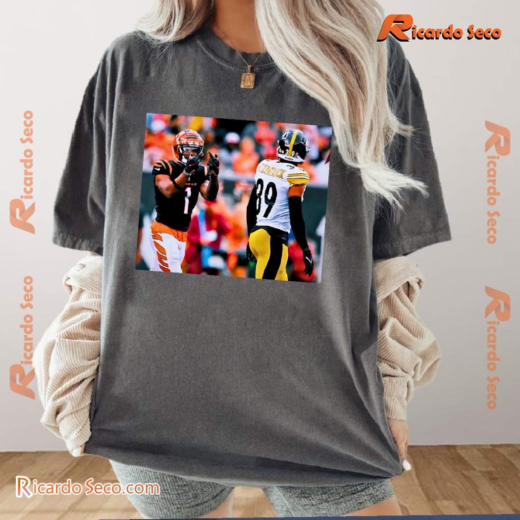 Ja'marr Chase Cincinnati Bengals Minkah Fitzpatrick Beat The Steelers T-shirt XQlTvkd