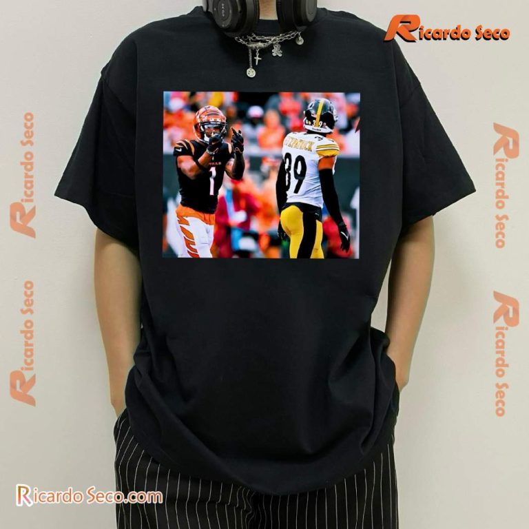 Ja'marr Chase Cincinnati Bengals Minkah Fitzpatrick Beat The Steelers T-shirt-b pcdrseB