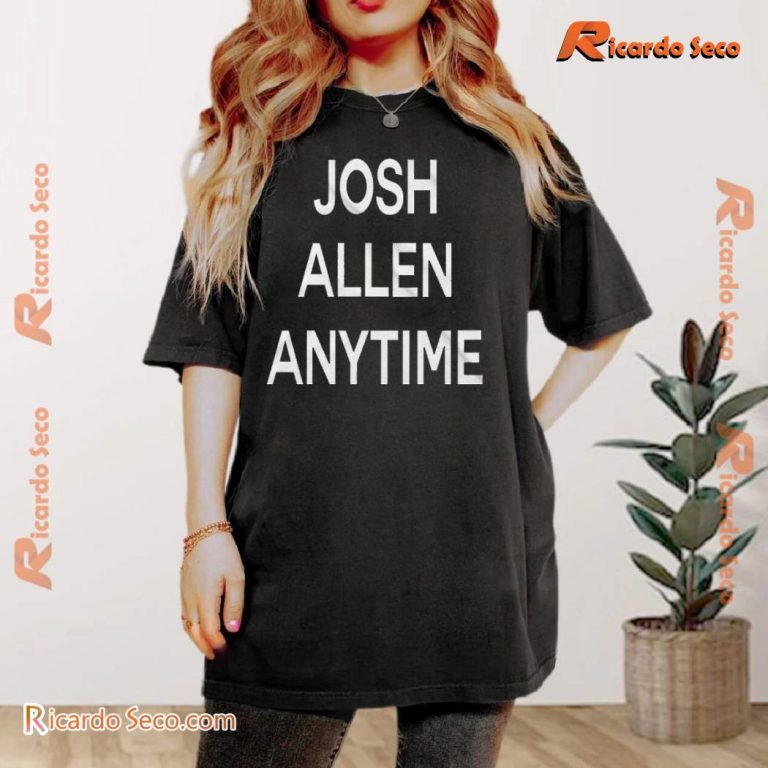 Josh Allen Anytime Graphic Classic Men Shirt IwF0HGo