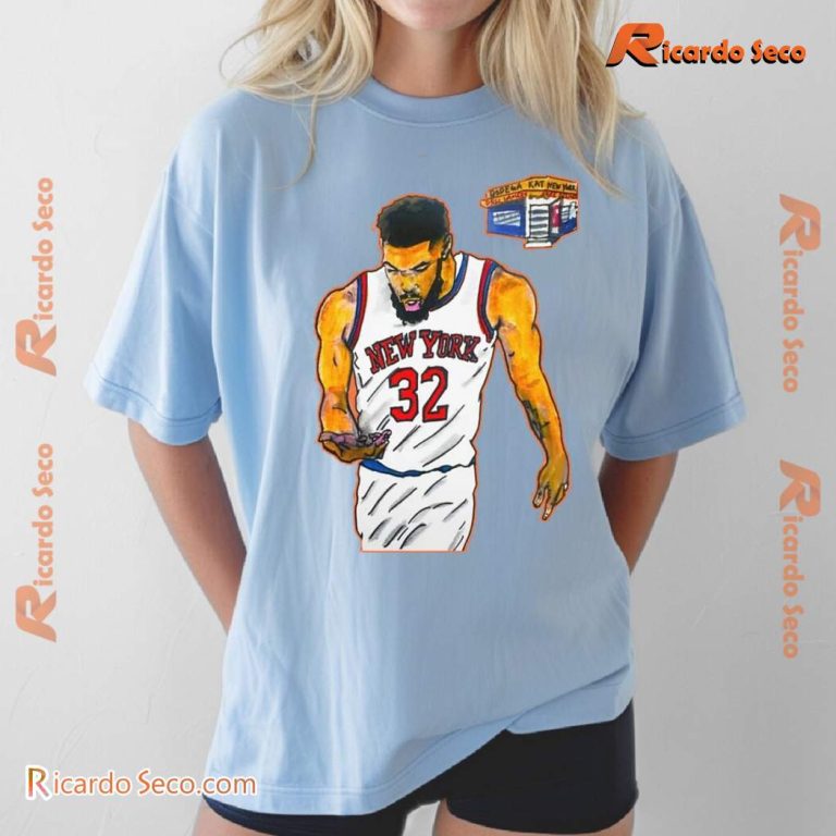 Karl-anthony Towns Bodega Kat New York Knicks Unisex T-shirt-b ojhpP2v