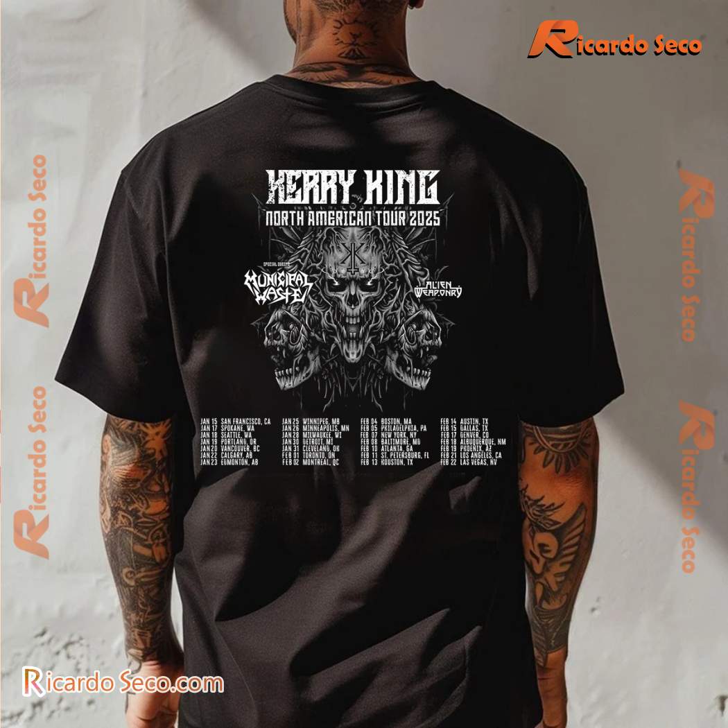 Kerry King Kmut North American Tour 2025 Classic Men Shirt T5rJxVW