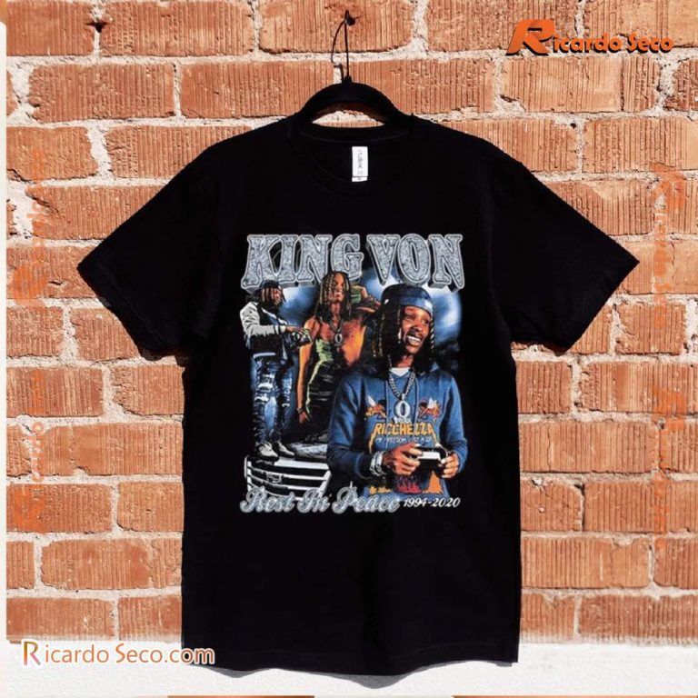 King Von Rest In Peace 1994-2020 Gift For Fan Unisex T-shirt 1jABFpc