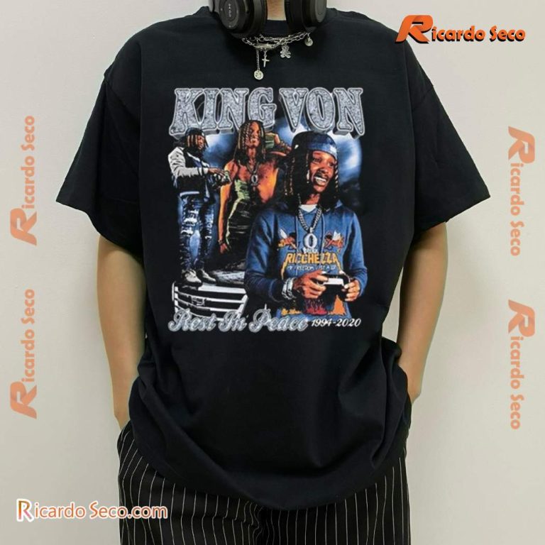 King Von Rest In Peace 1994-2020 Gift For Fan Unisex T-shirt-a 6NtoPMd