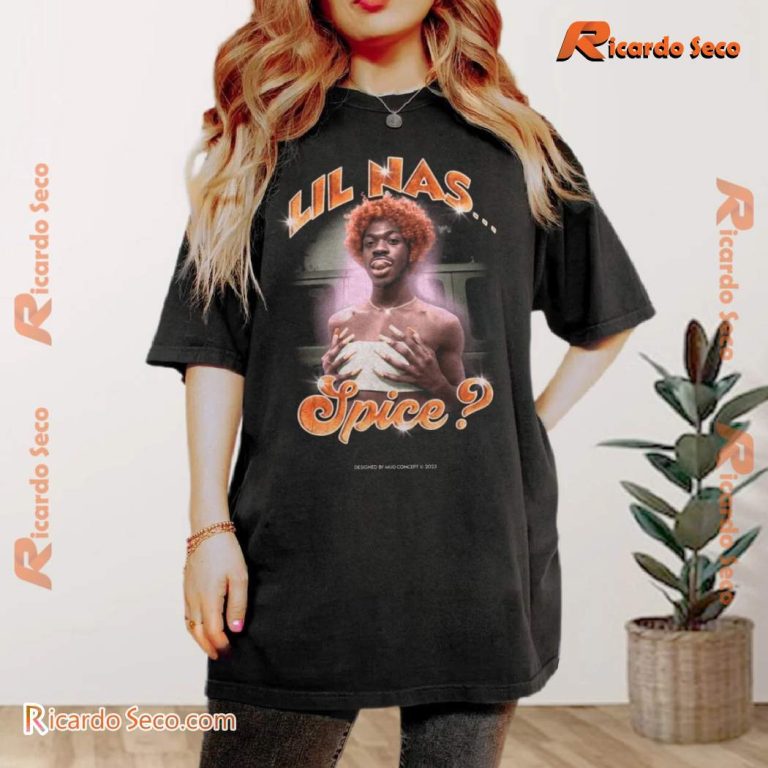 Lil Nas X Spice Vintage Graphic Classic Men Shirt-b FiZxAEQ