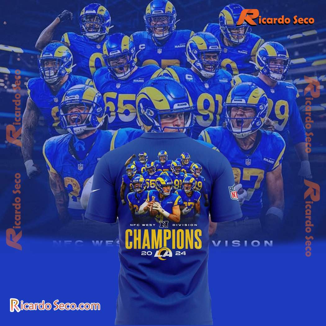 Los Angeles Rams Nfc West Division Champions 2024 Unisex T-shirt-a tG8MKcg