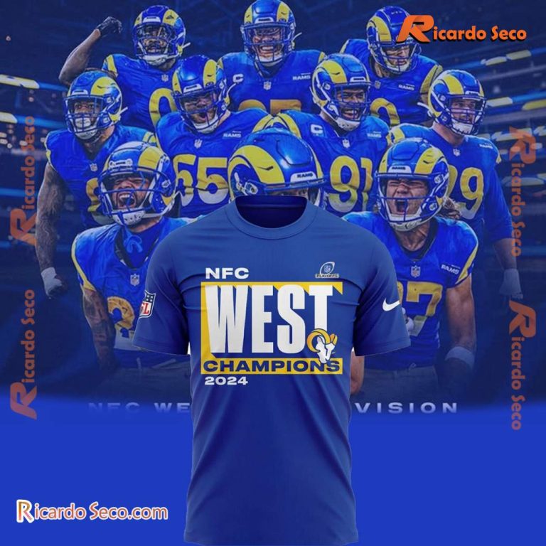 Los Angeles Rams Nfc West Division Champions 2024 Unisex T-shirt ucRL7fd