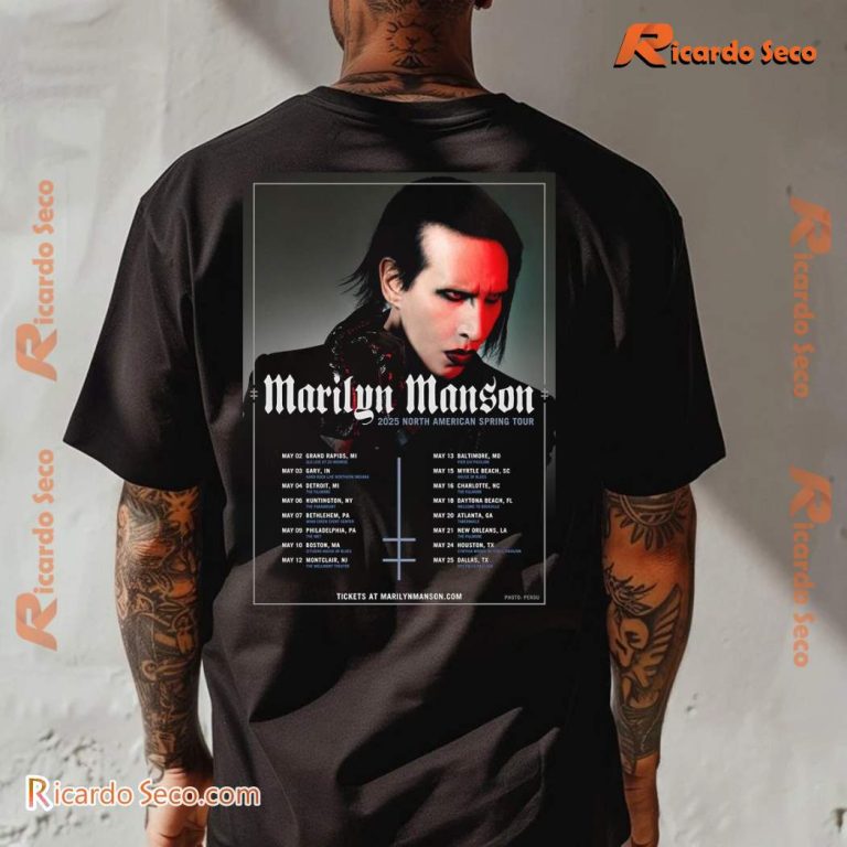 Marilyn Manson North American Tour Spring Classic Men Shirt HxCYado