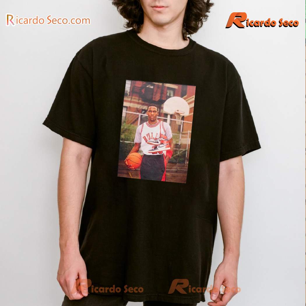 Michael Jordan Chicago Bulls Nba Graphic Classic Men Shirt JqeMWNA