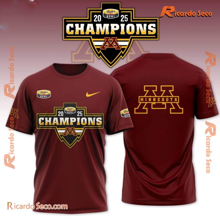 Minnesota Golden Gophers Dukes Mayo Bowl Champions Unisex T-shirt-b rIpbvj4