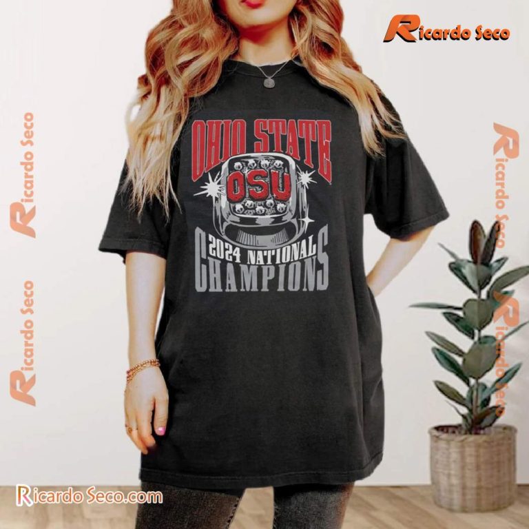 Ohio State 2024 National Champions Ring Unisex T-shirt-a dEUu6cY