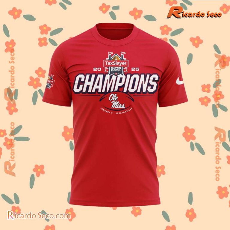 Ole Miss Gator Bowl Champions 2025 Unisex T-shirt-a dAPTON8