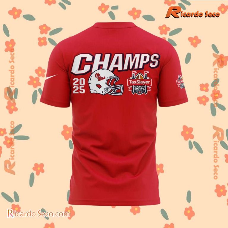 Ole Miss Gator Bowl Champions 2025 Unisex T-shirt-b bFT5CAw