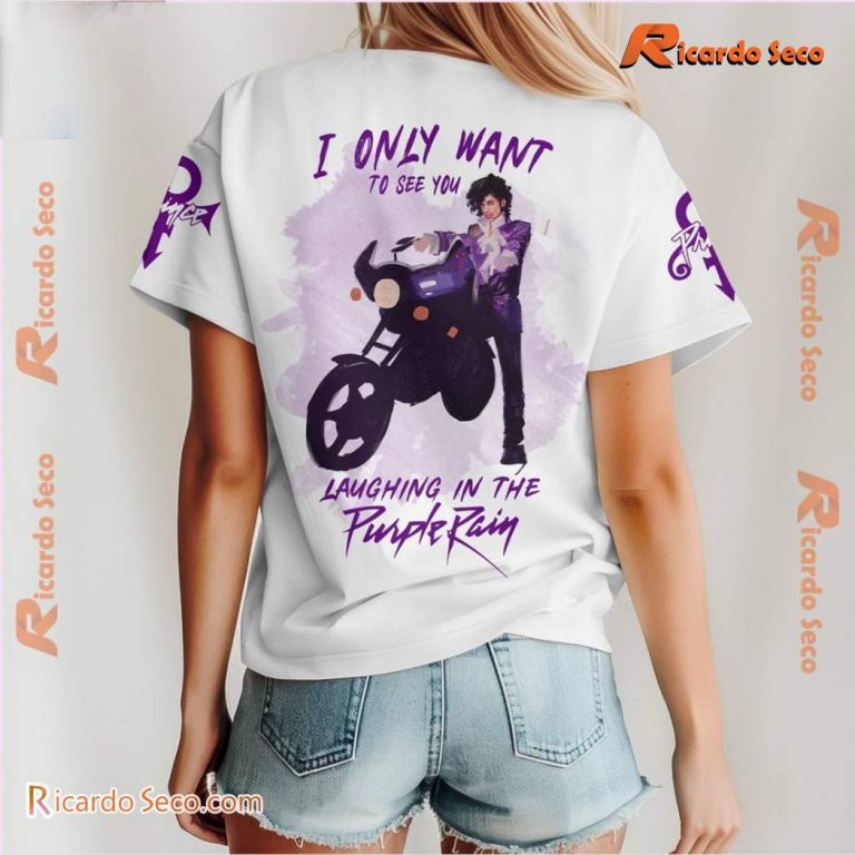 Prince I Only Want To See You Laughing In The Purple Rain Classic Men Shirt -a VmGJLqO