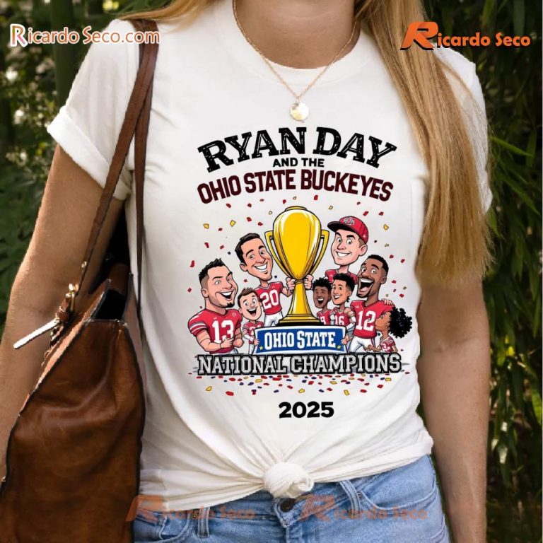 Ryan Day And Ohio State Buckeyes National Champions 2025 Classic Men Shirt pgcWxyV