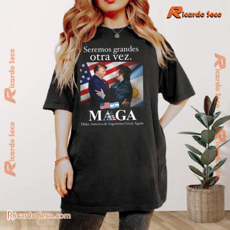 Seremos Grandes Otra Vez Maga Make America & Argentina Great Again Classic Men Shirt-a 1q4a2PW