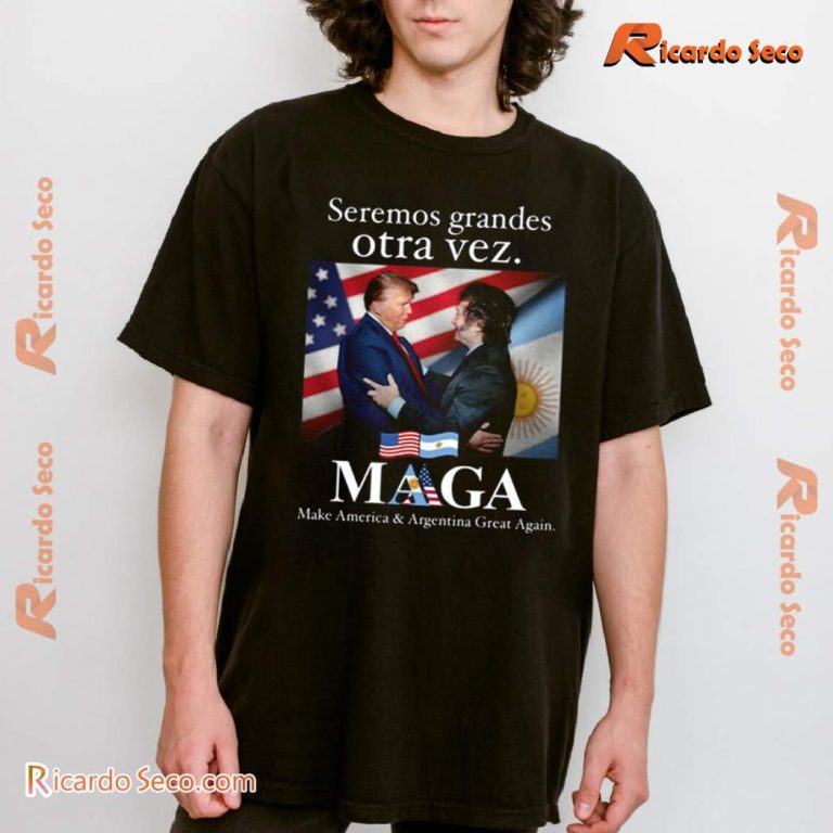 Seremos Grandes Otra Vez Maga Make America & Argentina Great Again Classic Men Shirt-b aSM9sTB