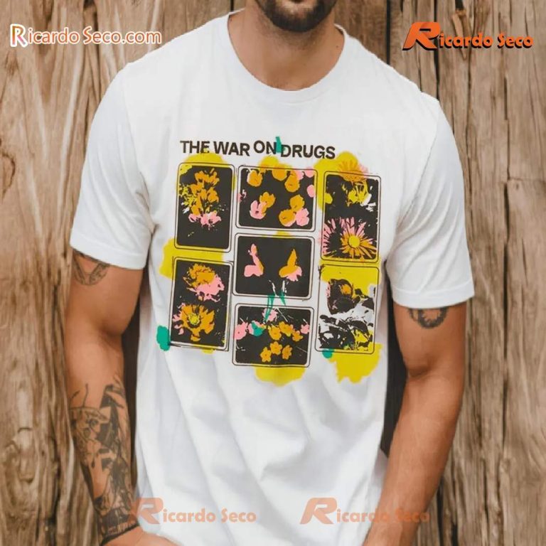 The War On Drugs Floral Squares Classic Men Shirt-b IdeNzEa