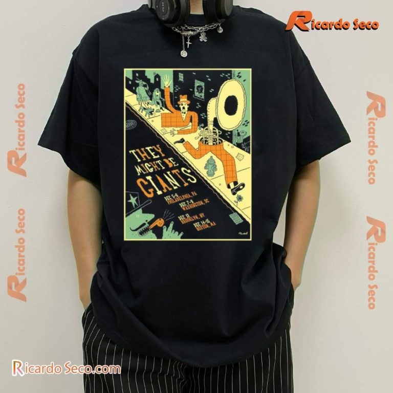 They Might Be Giants 2024 December Tour Graphic Classic Men Shirt vaEuIcO