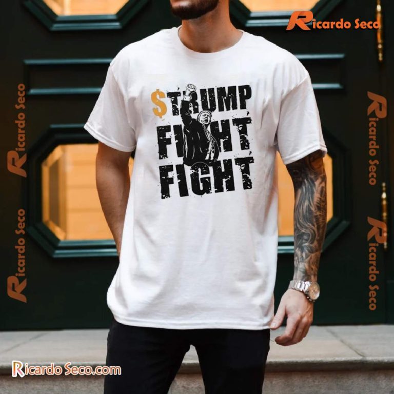 Trump Coin Meme Fight Fight Classic Men Shirt CXfAnpZ