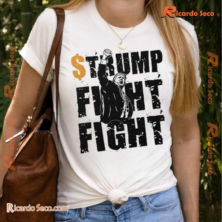 Trump Coin Meme Fight Fight Classic Men Shirt-a 10oZe2w