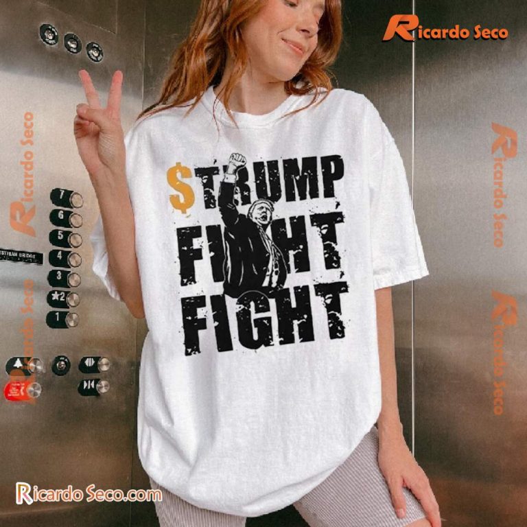 Trump Coin Meme Fight Fight Classic Men Shirt-b O6obzMy