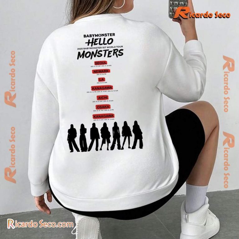 Babymonster Hello Monster 1st World Tour 2025 T-shirt-a JAY7MUj